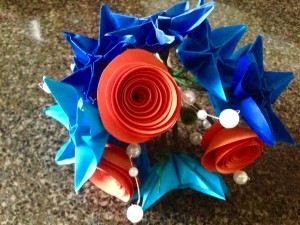 My bridesmaid bouquet handmade by my sister!