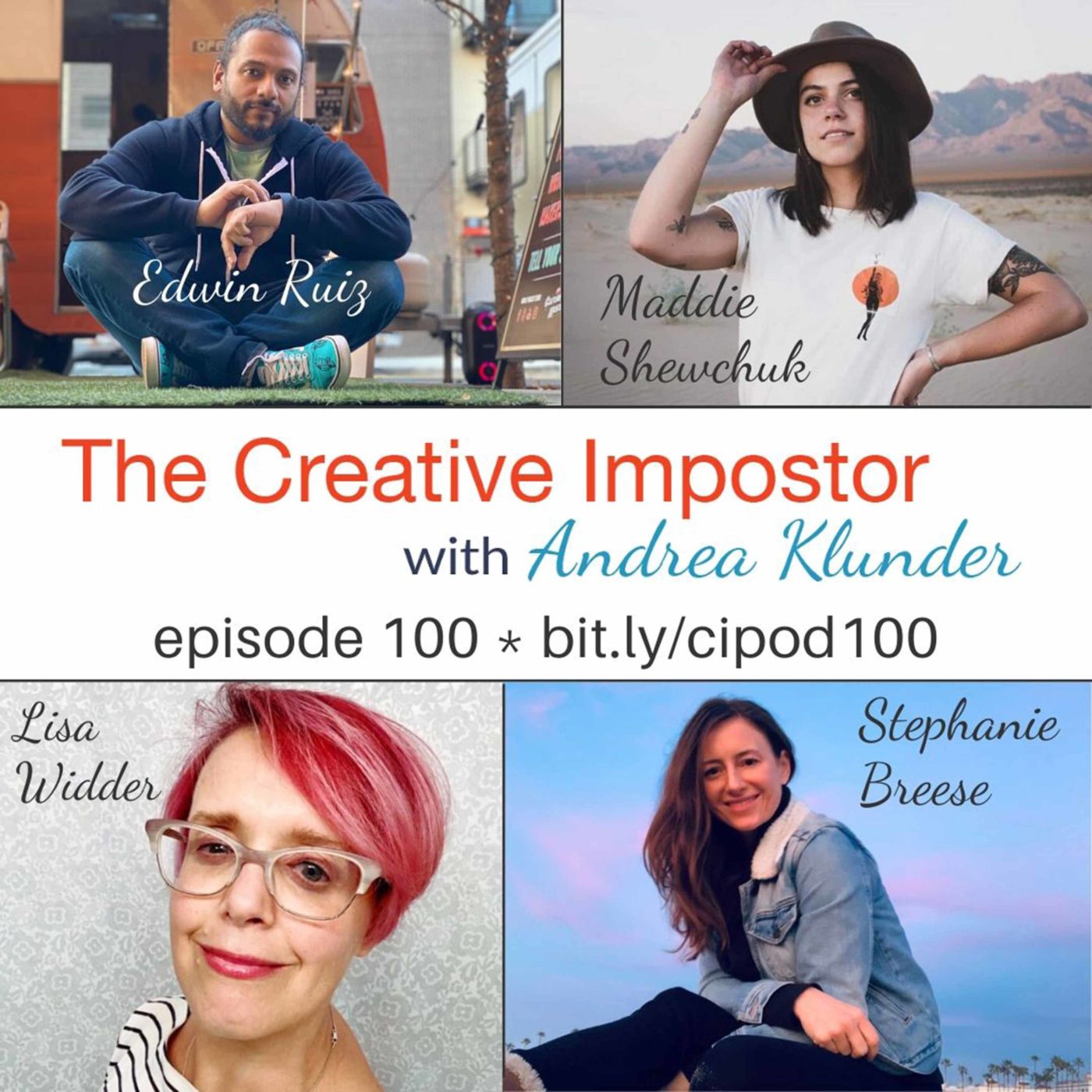 CI100:  Behind the scenes celebrations with podcast listeners and The Creative Impostor Studios