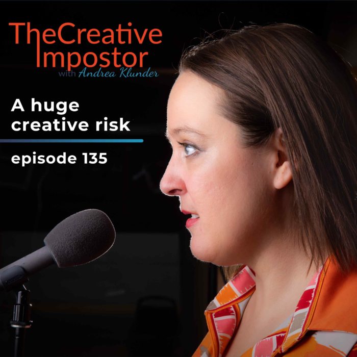 A huge creative risk for the new year with Andrea Klunder